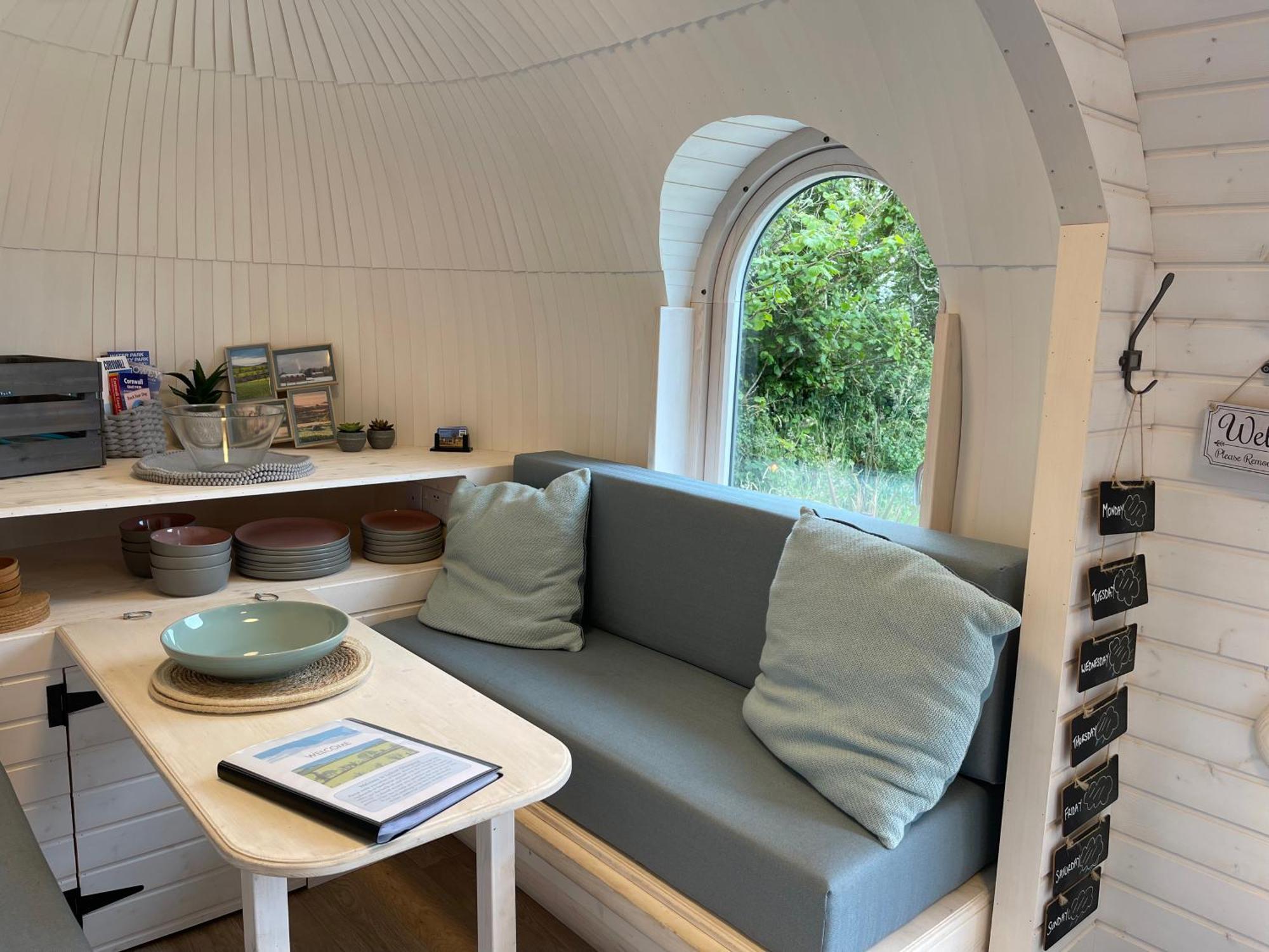 Clotted Cream -Lydcott Glamping, Cornish Sea Views Villa Лу Екстериор снимка